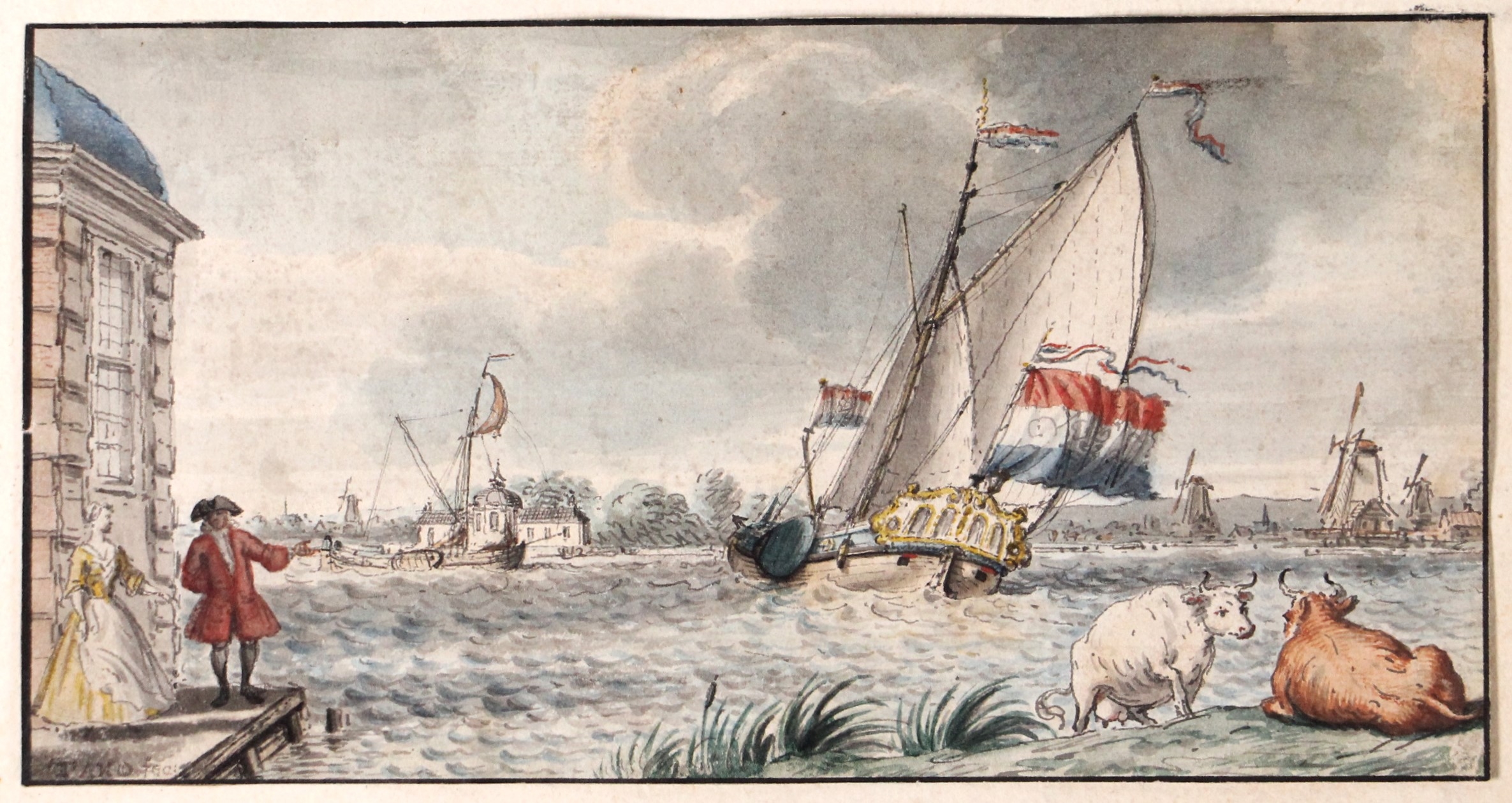 Artwork by Tako Hajo Jelgersma, Jelgersma, Tako (1702-1795)., Made of pen and black ink