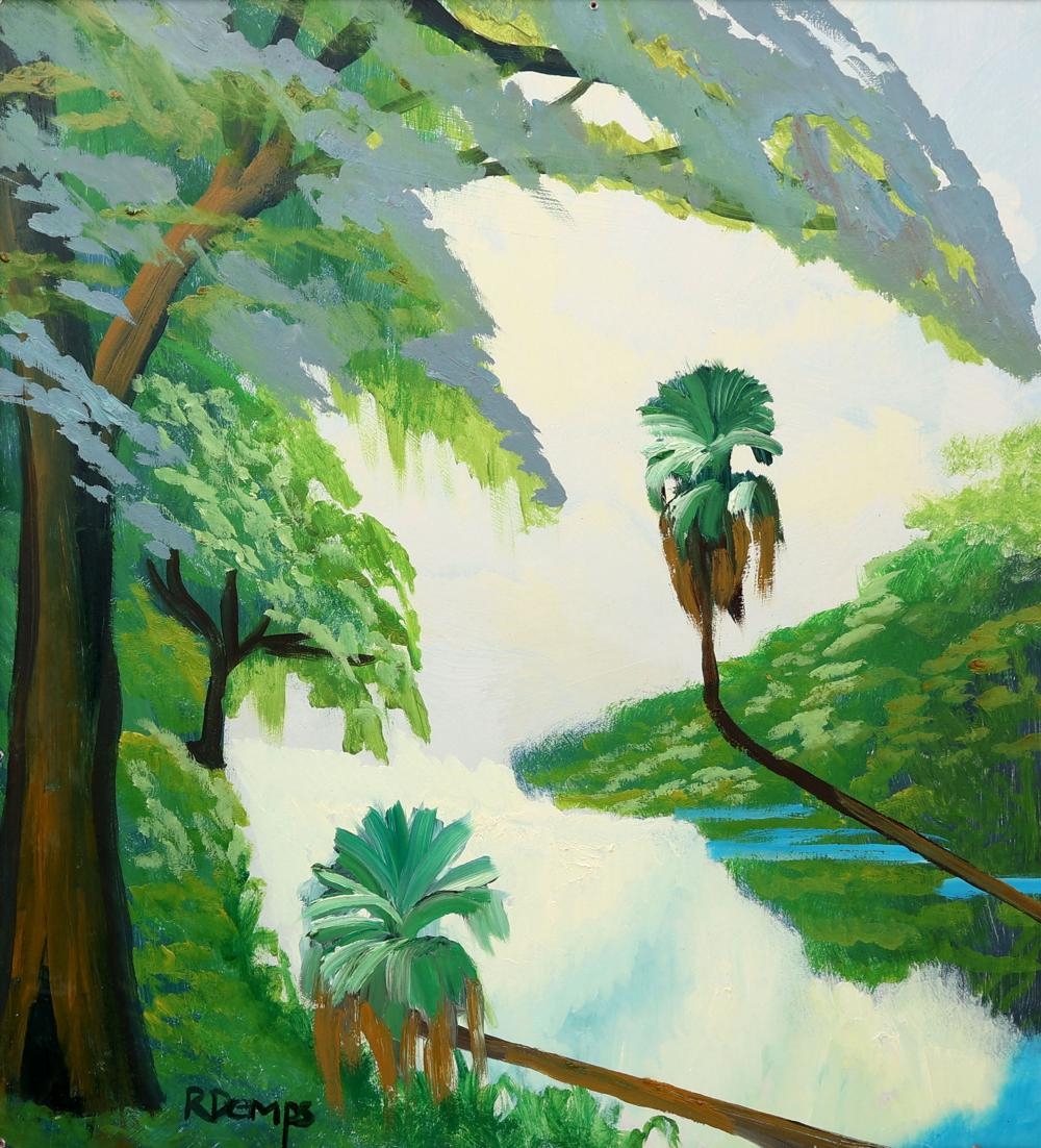 Rodney Demps | FLORIDA HIGHWAYMEN RIVER SCENE | MutualArt