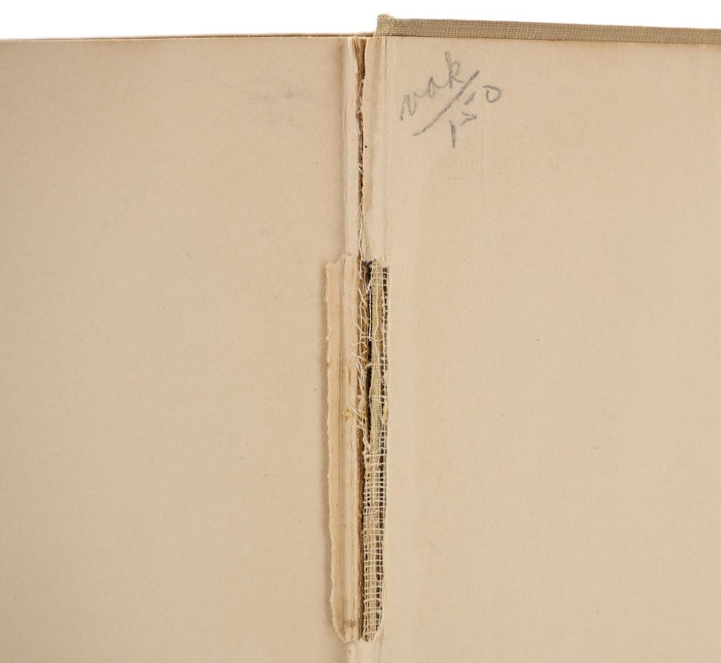 Artwork by Charles E. Meister, The Threat of Sitting Bull, Made of tan cloth bound