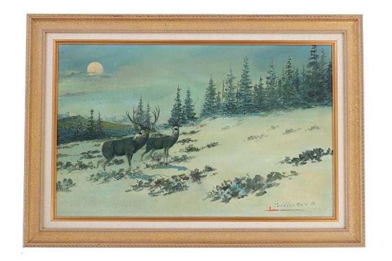 Bear Paw Full Moon by Clarence Basil Cuts-the-rope, circa 1978