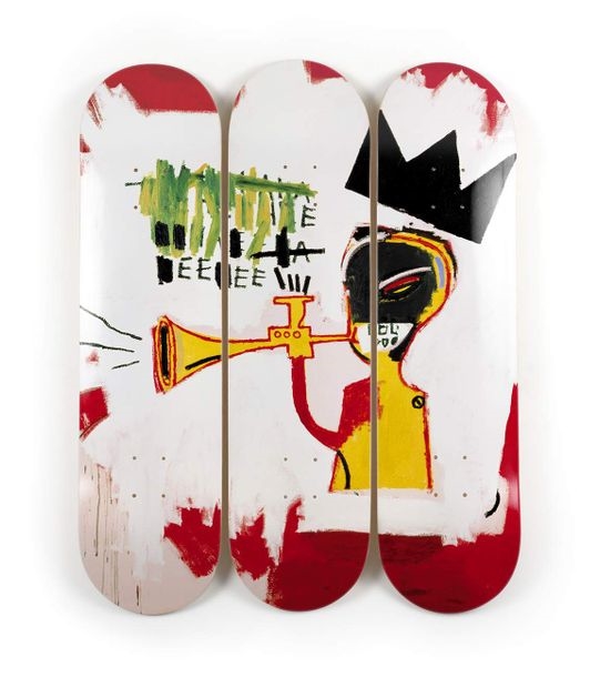 Trumpet Set of 3 trumpet boards - Jean-Michel Basquiat