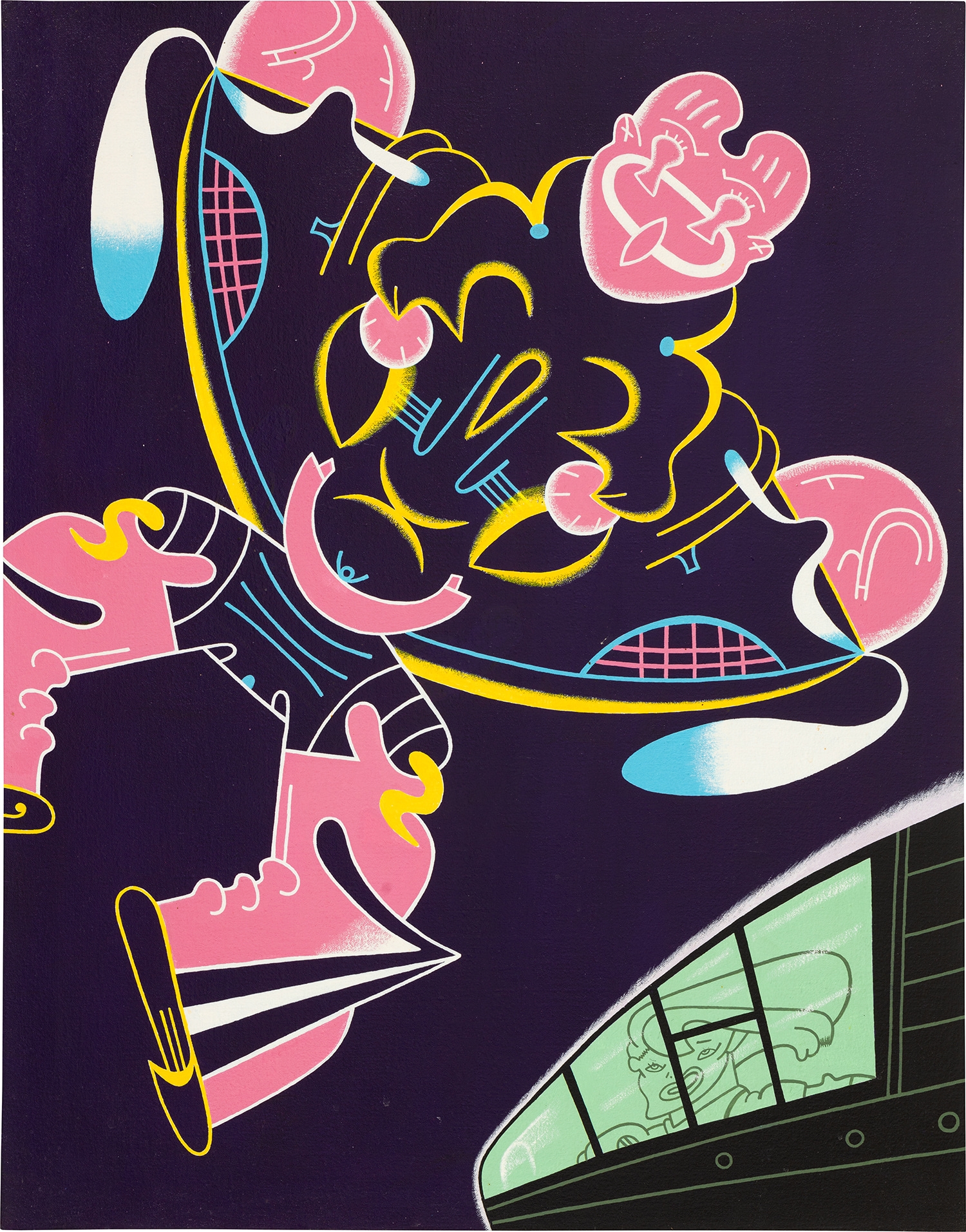 Karl Wirsum | Ahh! Macy's Grazed (Circa 1976) | MutualArt