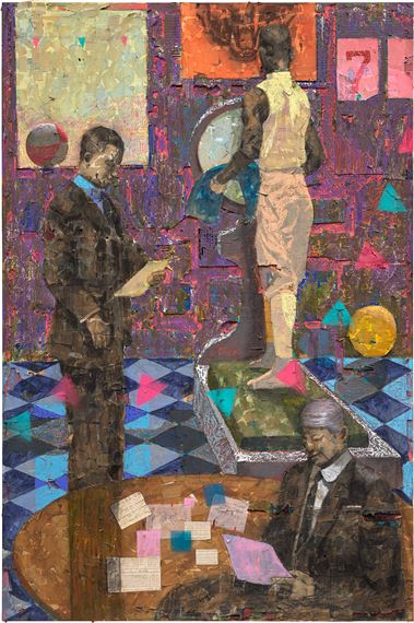 Numbers by Derek Fordjour, Executed in 2018