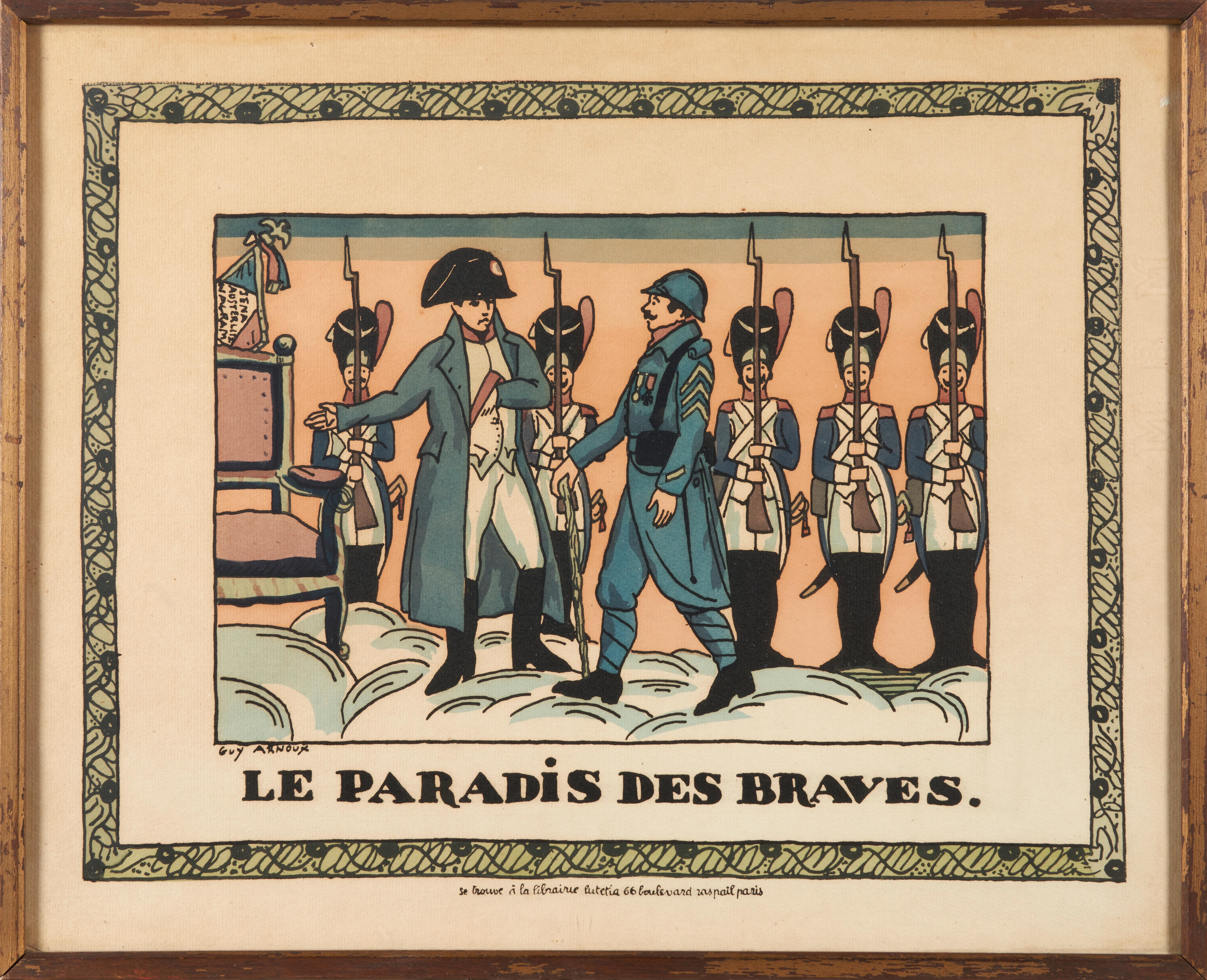 FIVE FRAMED FRENCH POLITICAL CARTOONS AND LITHOGRAPHS - French School, 19th Century