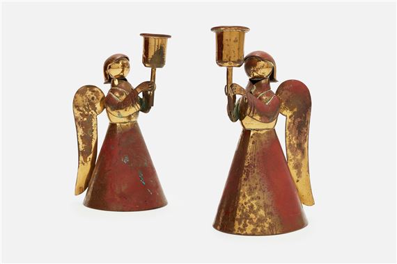 Pair of 'Angel' candlesticks by Los Castillo, 1940s-1955