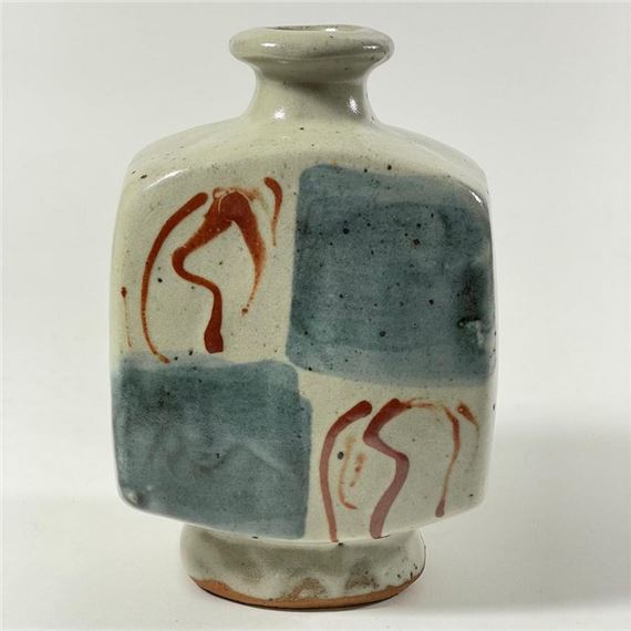 バーナード・リーチ B L 偏壷／共箱／Bernard Howell Leach Bernard Howell Leach | Attributed To Bernard Leach Unmarked