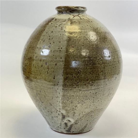 Bernard Howell Leach | Bernard Leach Stoneware Vase Impressed