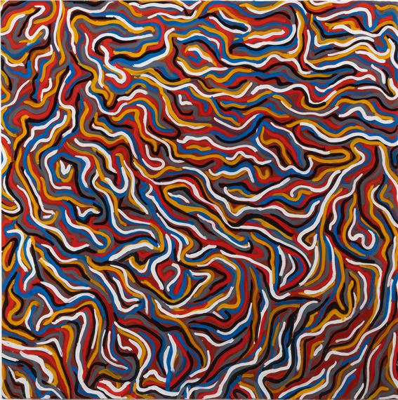 Sol LeWitt | Squiggly brushstrokes (1996 (1996) | MutualArt