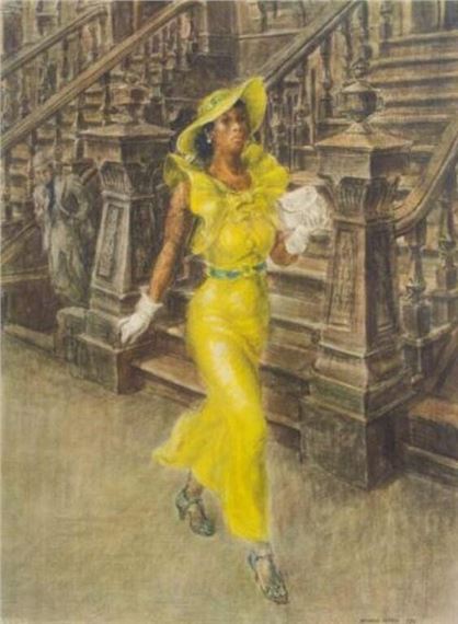 Reginald Marsh | Print of High Yaller by Reginald Marsh | MutualArt