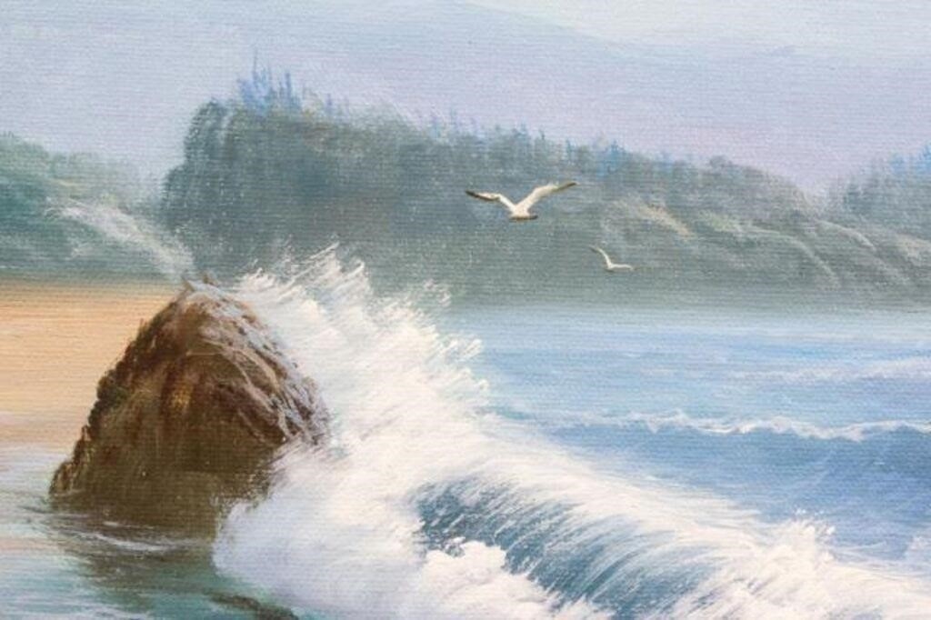 June Nelson | Seascape Cove Painting by June Nelson | MutualArt
