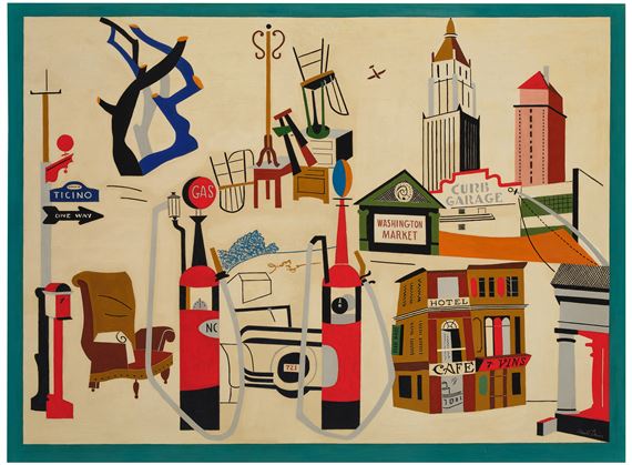 Stuart Davis | Artist in Search of a Model (1931) | MutualArt