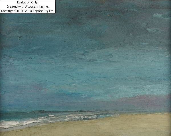 Artwork by David Morgan, Holkam Bay I, Made of oil on canvas