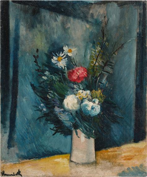 Vase de fleurs by Maurice de Vlaminck, Executed in 1916-1917