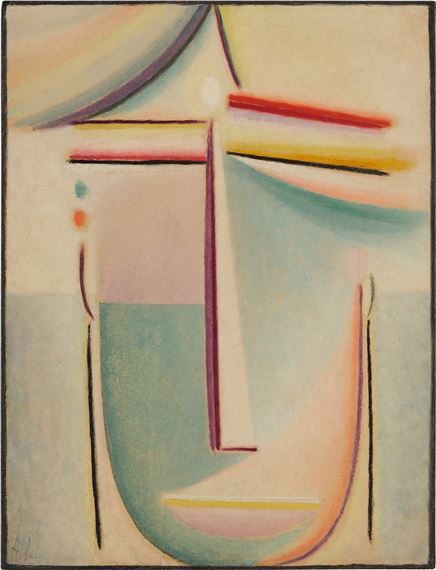 Abstrakter Kopf: Göttliches Leuchten (Abstract Head: Divine Glow by Alexej von Jawlensky, 1918