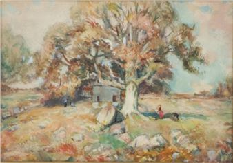 pastoral landscape - E. Meyer