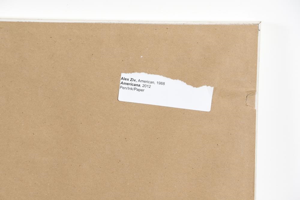 Artwork by Alex Ziv, Americana, 2012, Made of pen and ink on paper