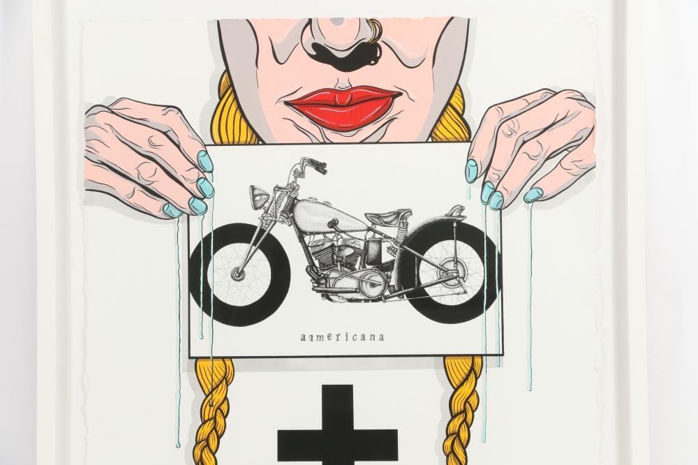 Artwork by Alex Ziv, Americana, 2012, Made of pen and ink on paper