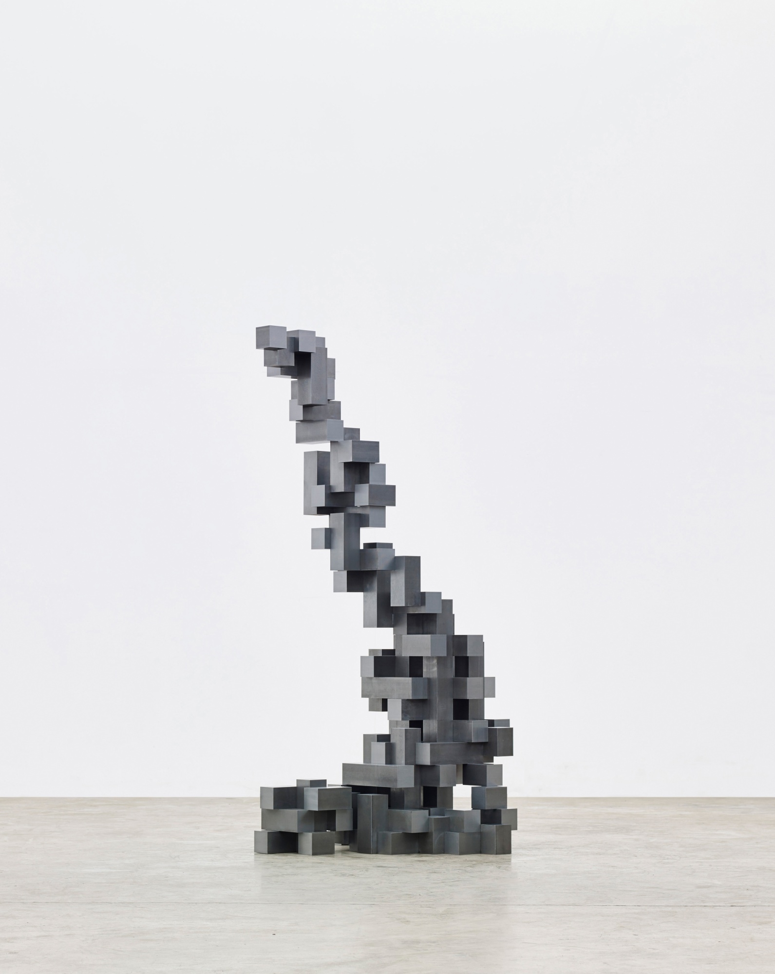 Artwork by Antony Gormley, Big Skew, Made of mild steel bar