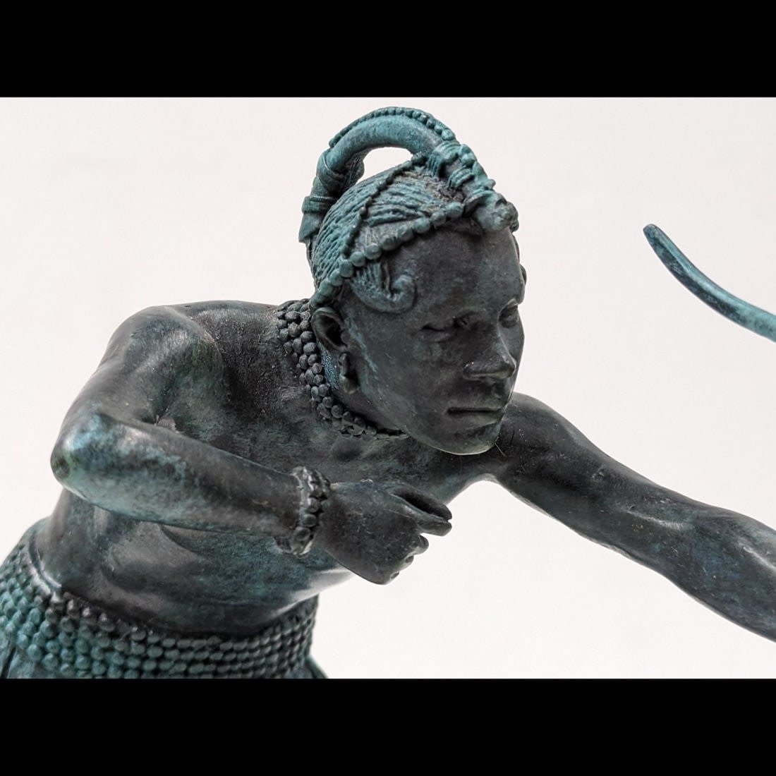 Max Milo | Vintage Signed Milo Bronze Aboriginal Hunter Sculpture ...