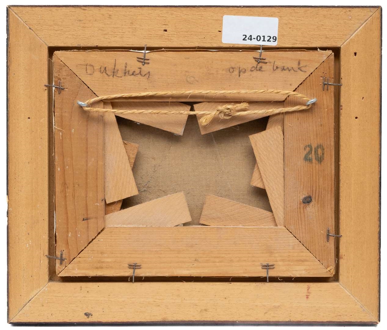 Artwork by Ed Dukkers, Op de bank, Made of olieverf op doek