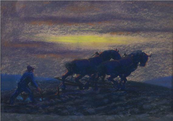 Ploegende boer - Dan Bout