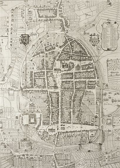 "Grundplan der Residenzstadt Zerbst" - Johann Gottfried Krügner