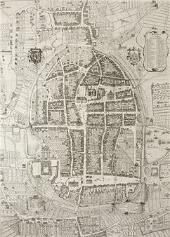 "Grundplan der Residenzstadt Zerbst" - Johann Gottfried Krügner