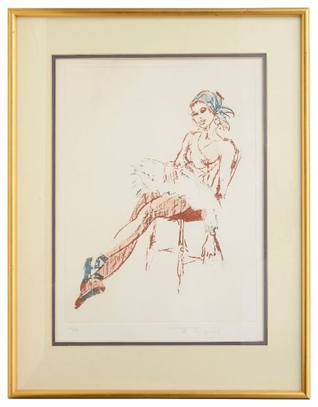 Tom Merrifield | A seated ballet dancer | MutualArt