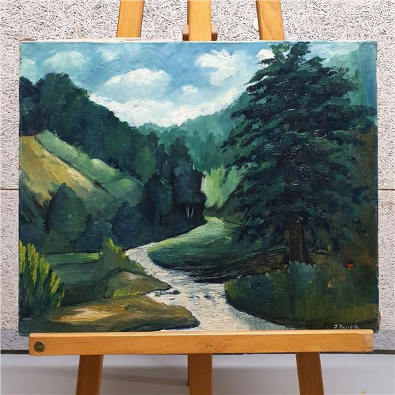 Ruisseau dans la vallée - Jos Besch