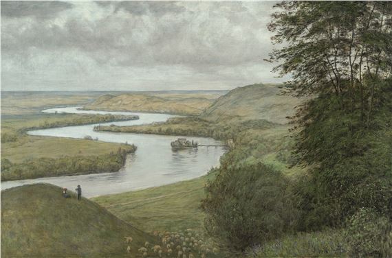 Landscape on the Upper Rhine by Hans Thoma, 1916
