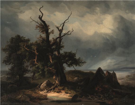 Megalithic grave on the island of Rügen by Friedrich Preller the Elder, 1844