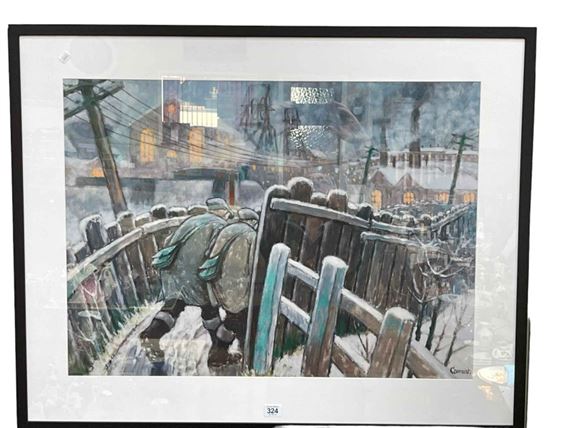 Norman Cornish | The Pit Road | MutualArt