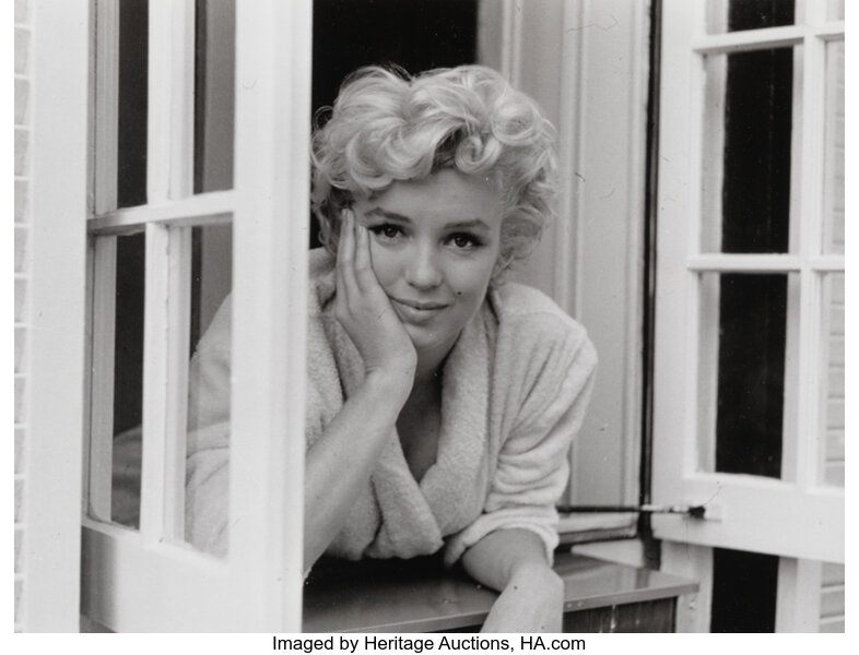 Sam Shaw | Marilyn Monroe on a Window Sill | MutualArt