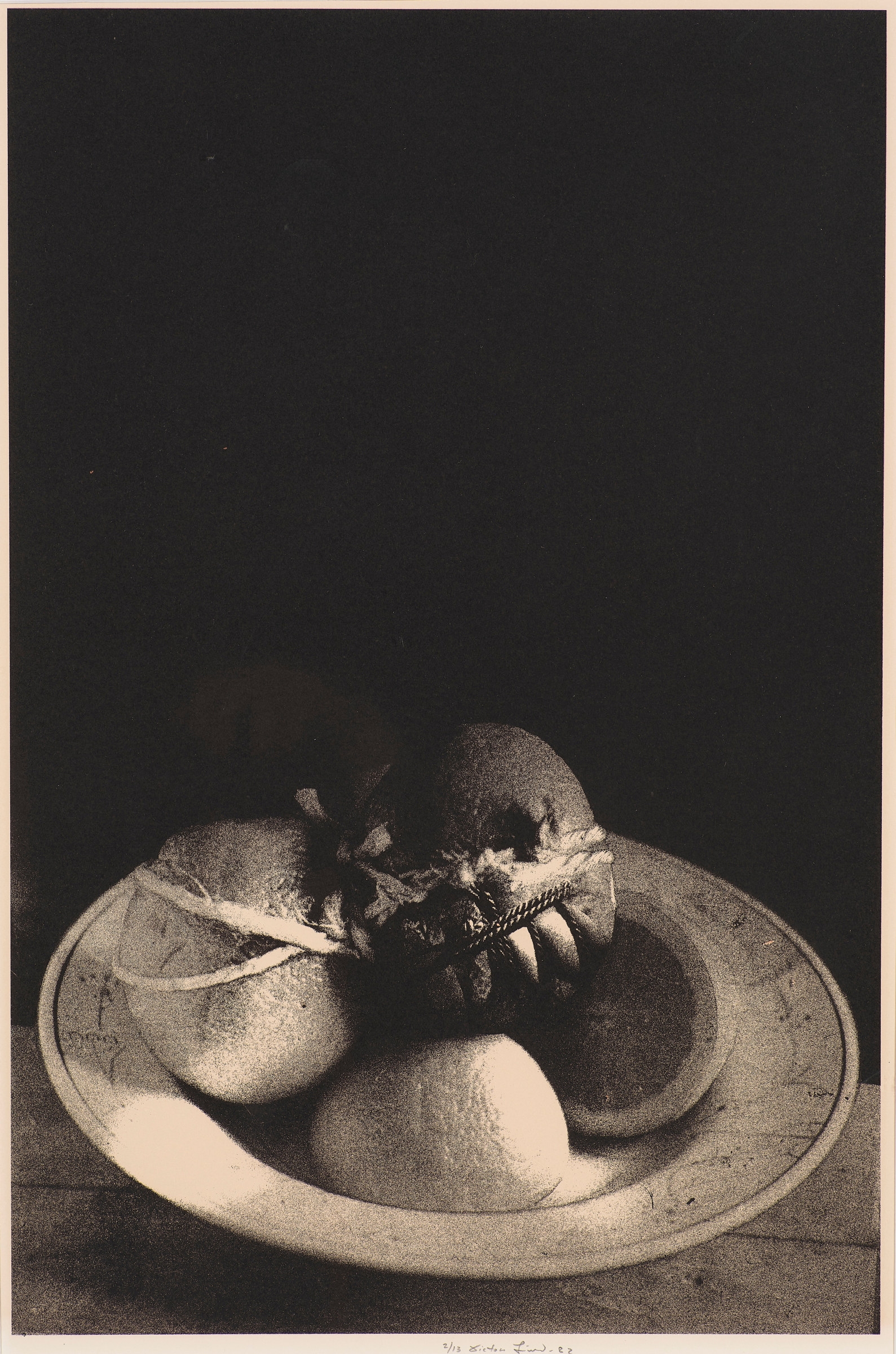 Artwork by Victor Lind, Stilleben med Jaffa appelsiner, Made of serigraph