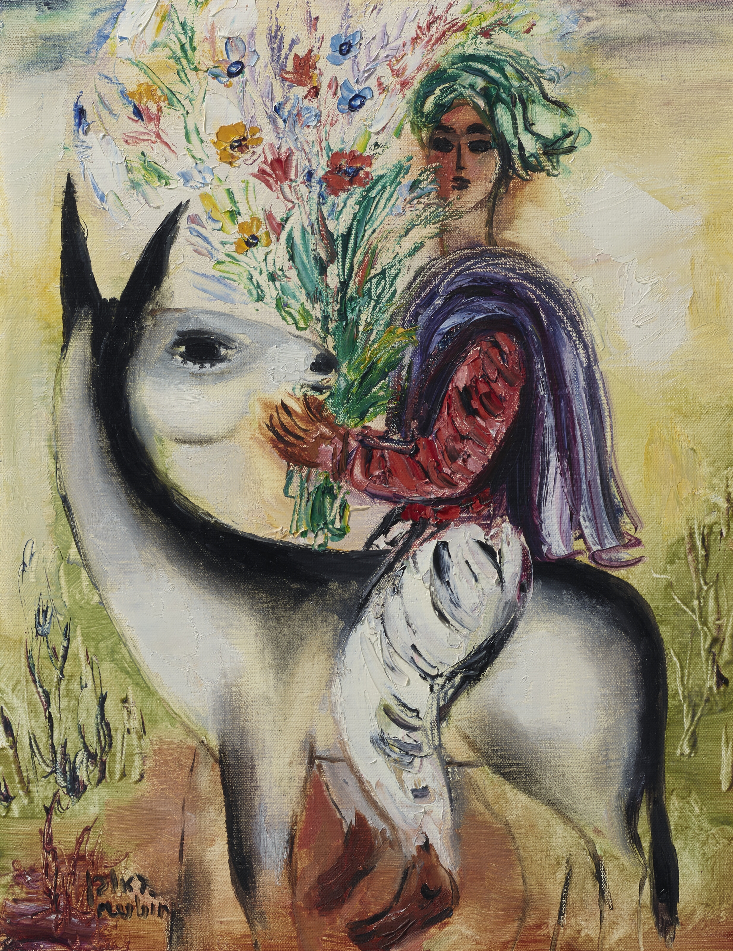 Reuven Rubin | Rider with Bouquet (1968) | MutualArt