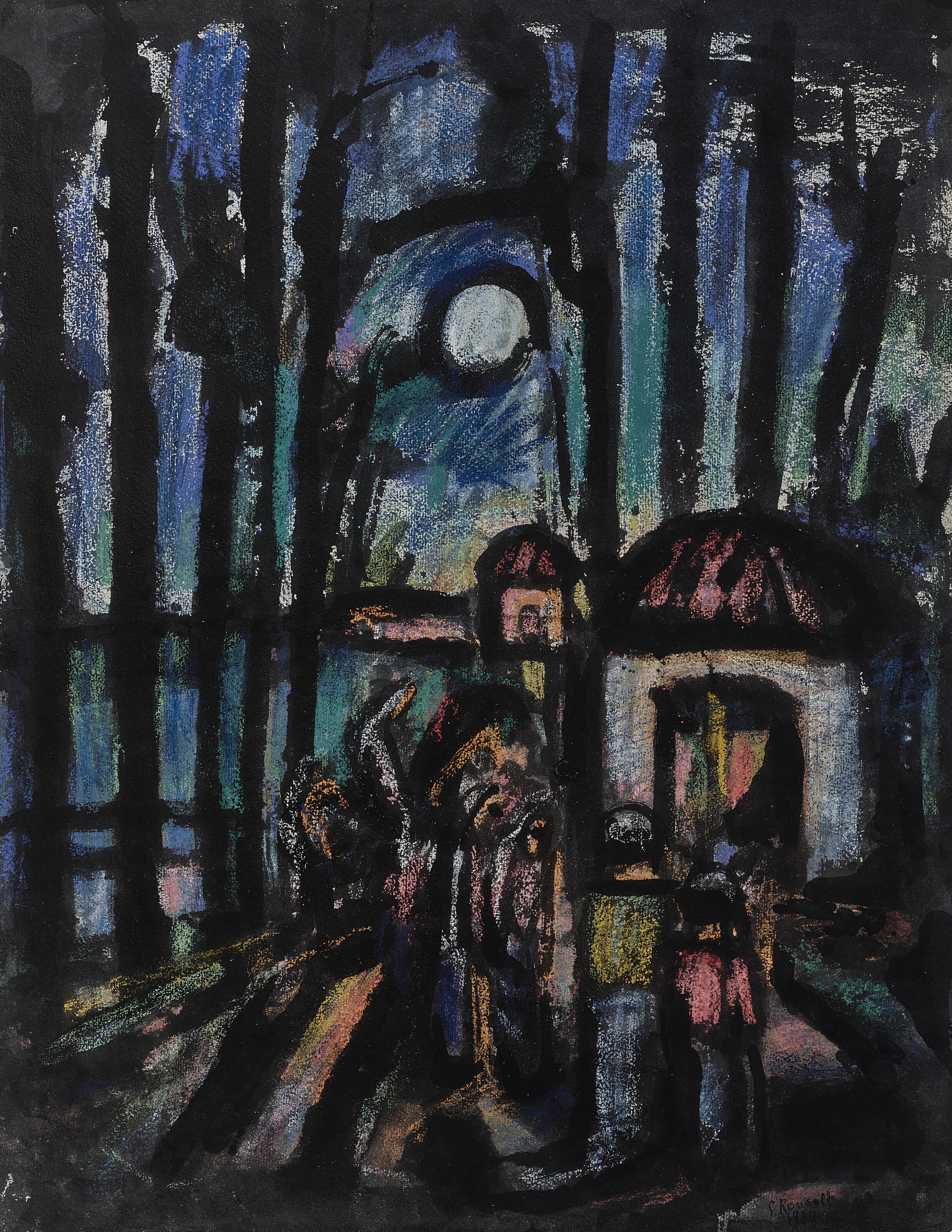 Georges Rouault | Tête de juge (1908) | MutualArt