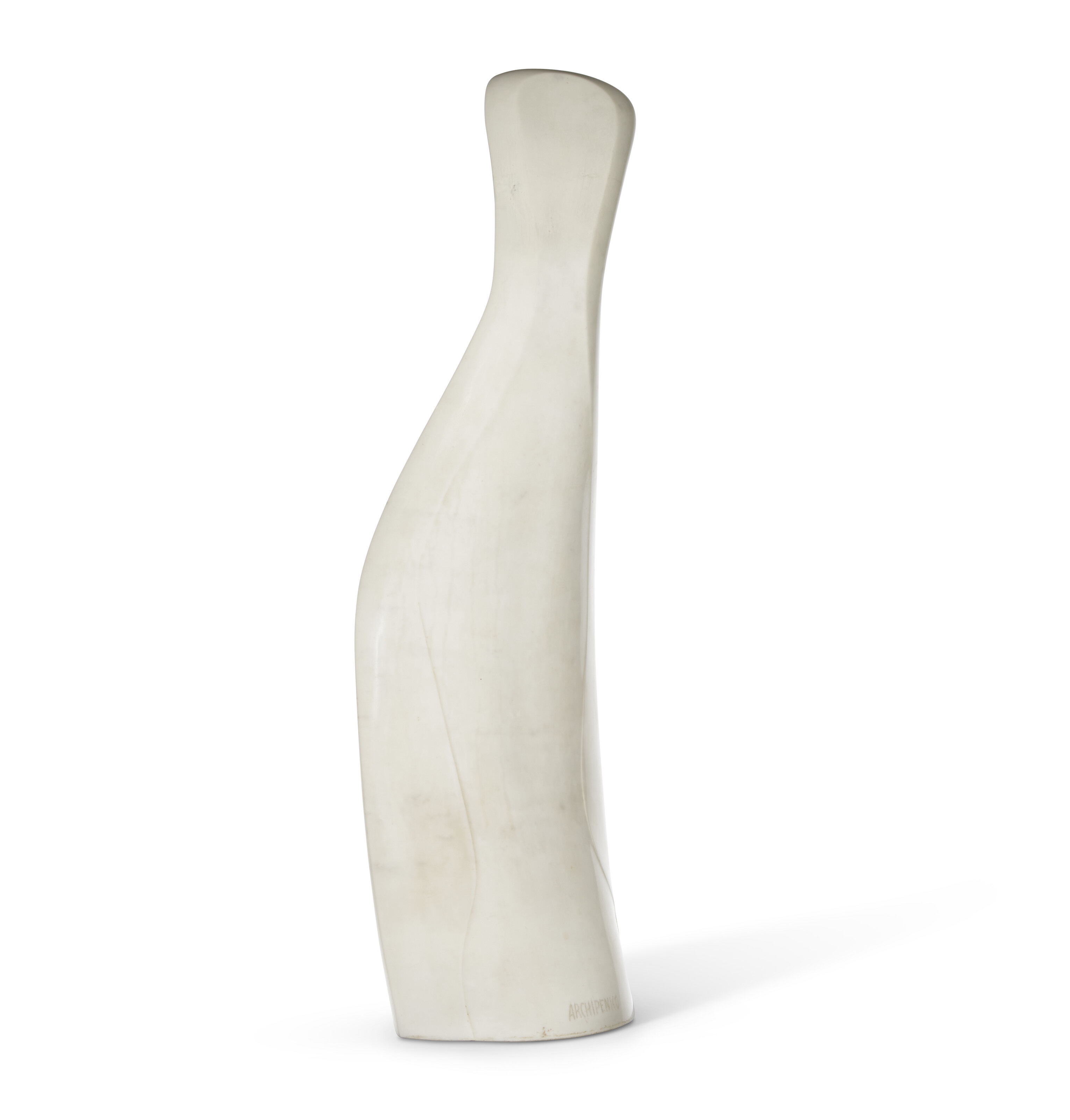 Artwork by Alexander Archipenko, Madonna, Made of white marble