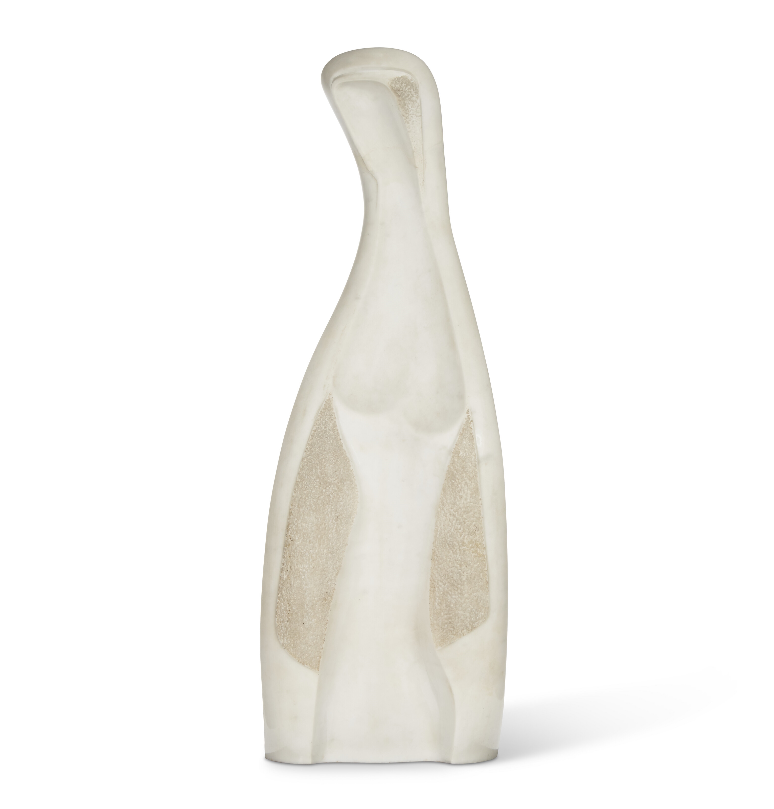 Artwork by Alexander Archipenko, Madonna, Made of white marble