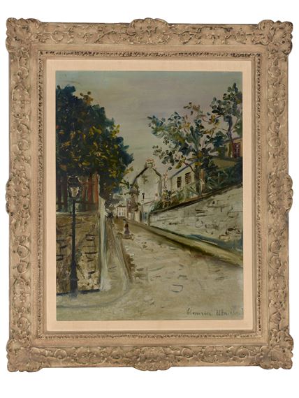 Maurice Utrillo | Rue Norvins à Montmartre (Circa 1919) | MutualArt
