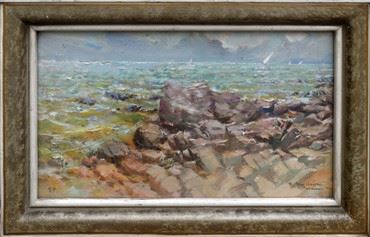 Skalnaté mořské pobřeží - Crikvenica by František Myslivec, 1936