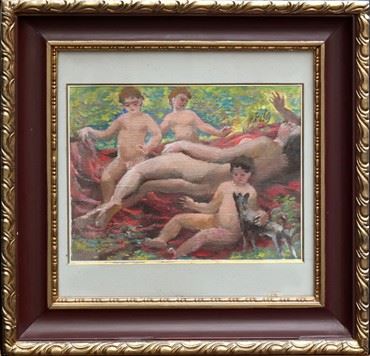 Skica k "Jaro by František Myslivec, 1949