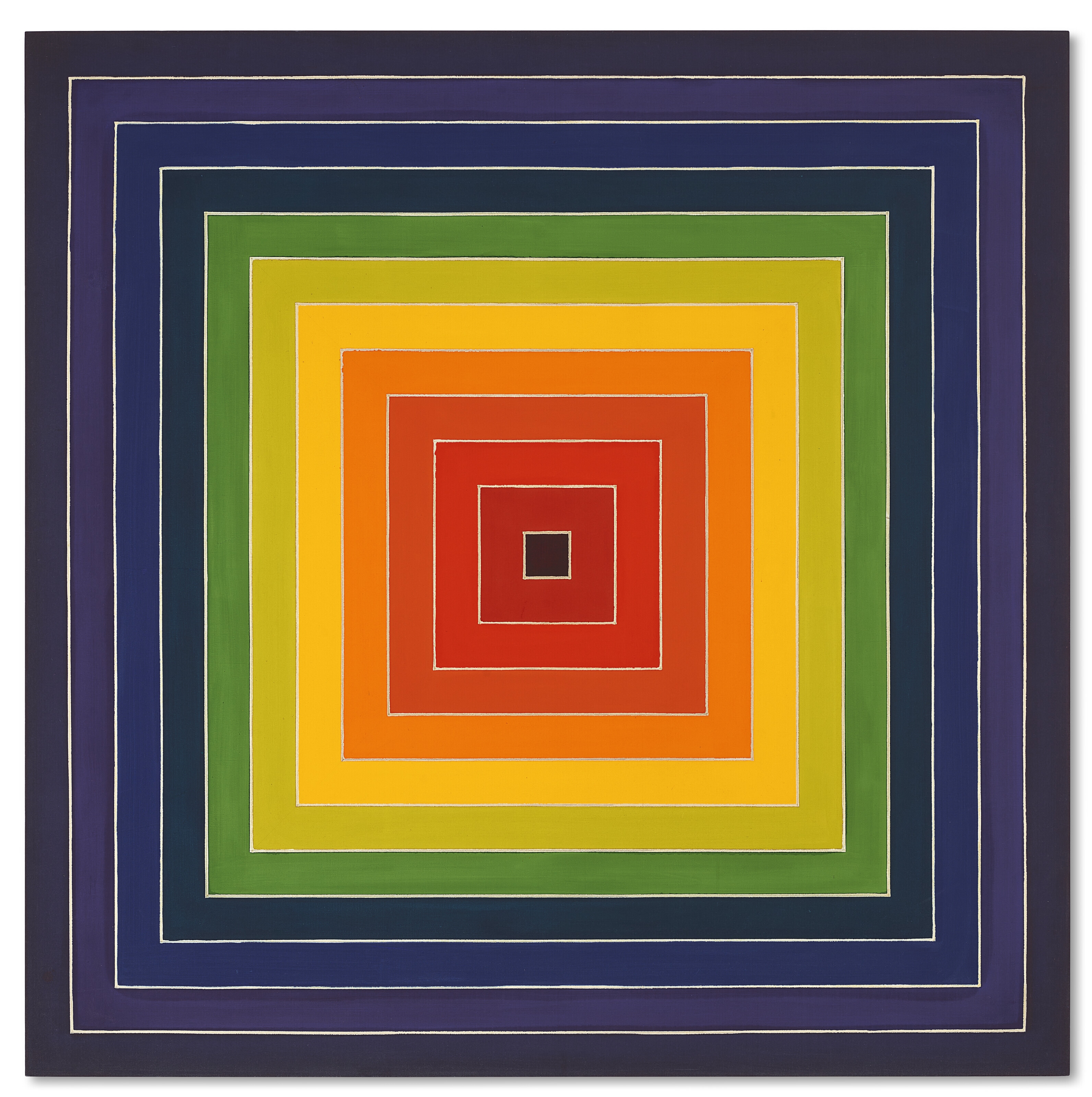 Artwork by Frank Stella, Untitled (Concentric Squares, Made of alkyd on canvas