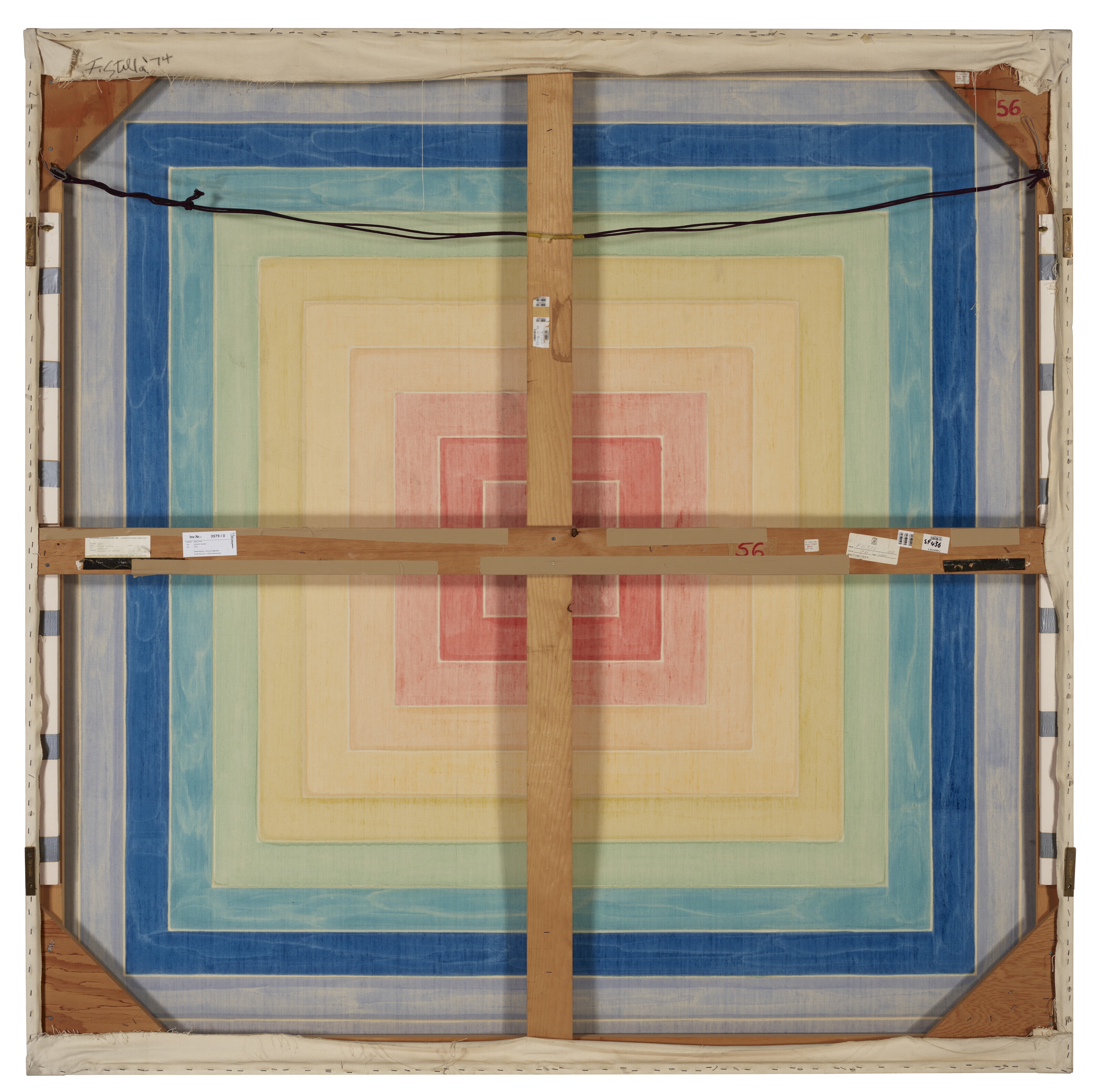 Artwork by Frank Stella, Untitled (Concentric Squares, Made of alkyd on canvas