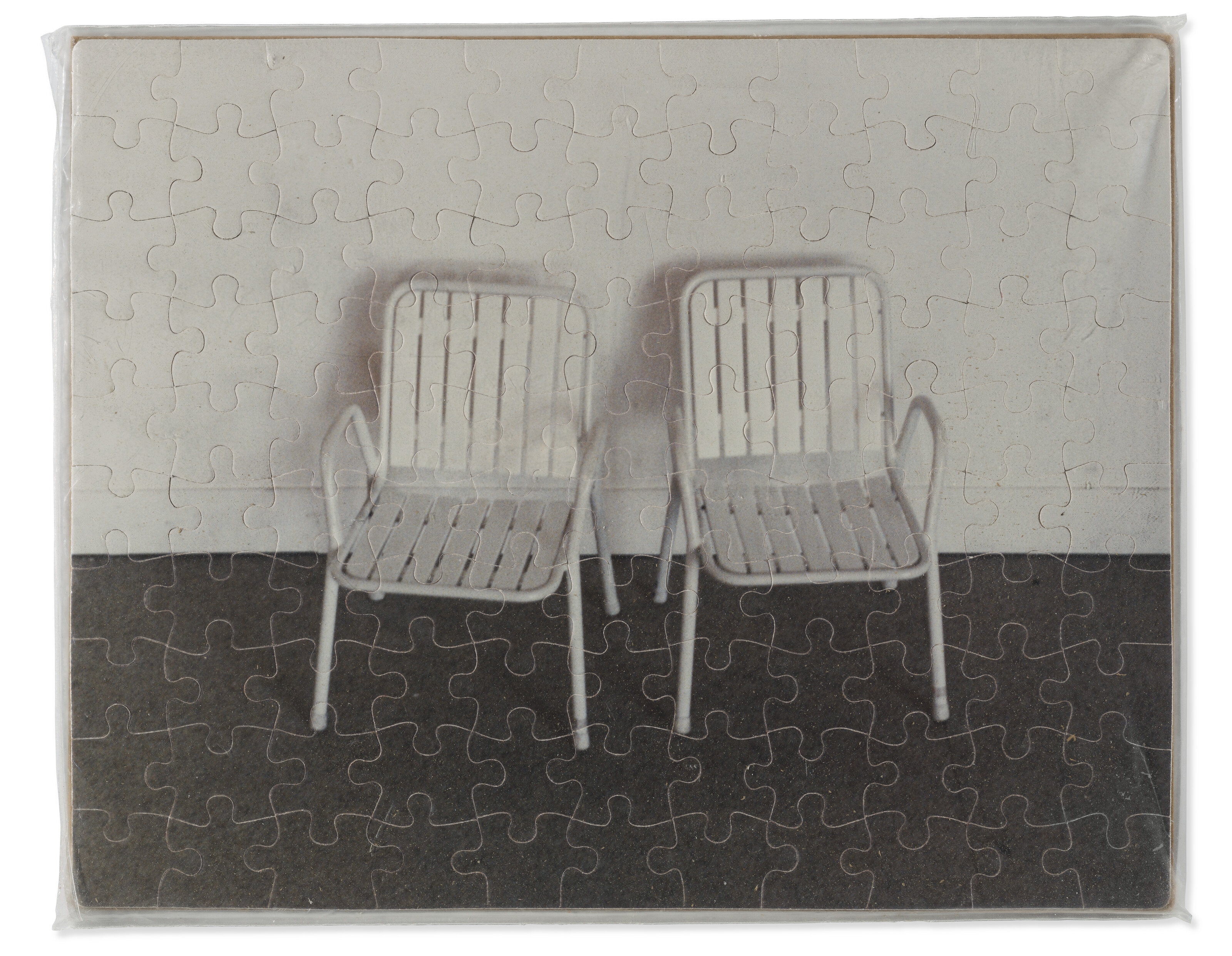 Artwork by Felix González-Torres, Untitled" (Paris, Last Time, 1989, Made of C-print jigsaw puzzle in plastic bag