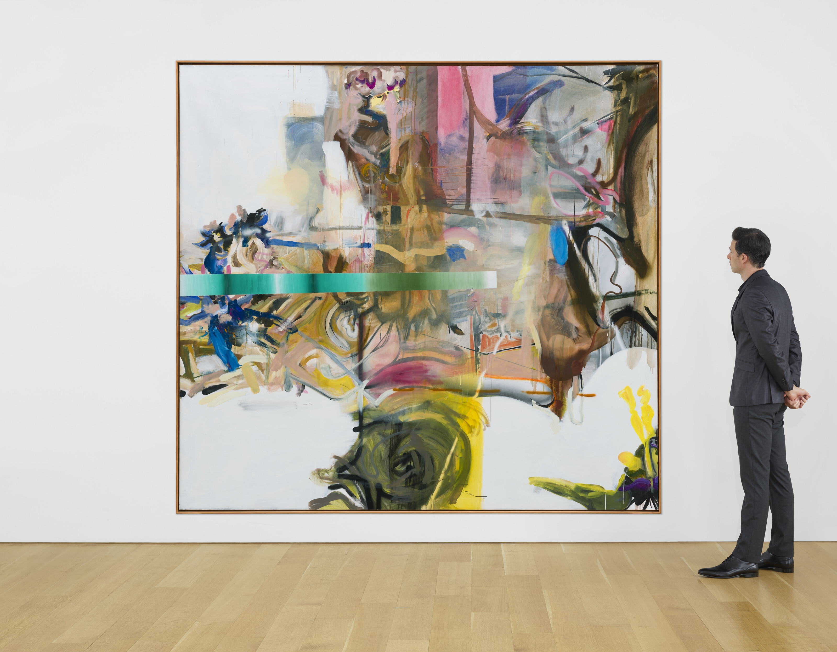 Artwork by Albert Oehlen, Understanding, Made of oil on canvas