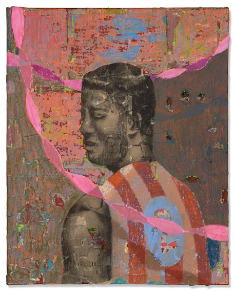 No. 83 by Derek Fordjour, Executed in 2018