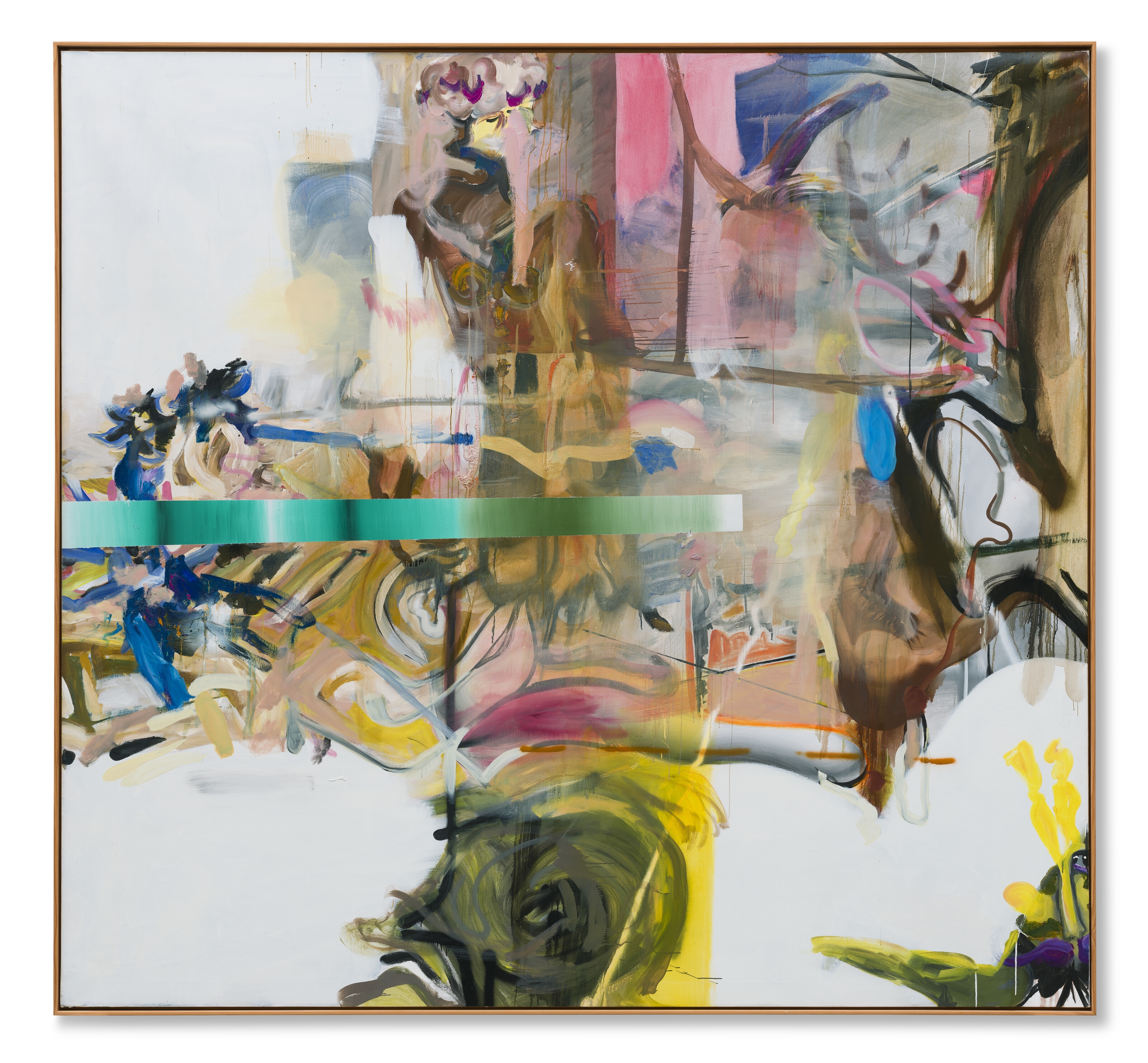 Artwork by Albert Oehlen, Understanding, Made of oil on canvas