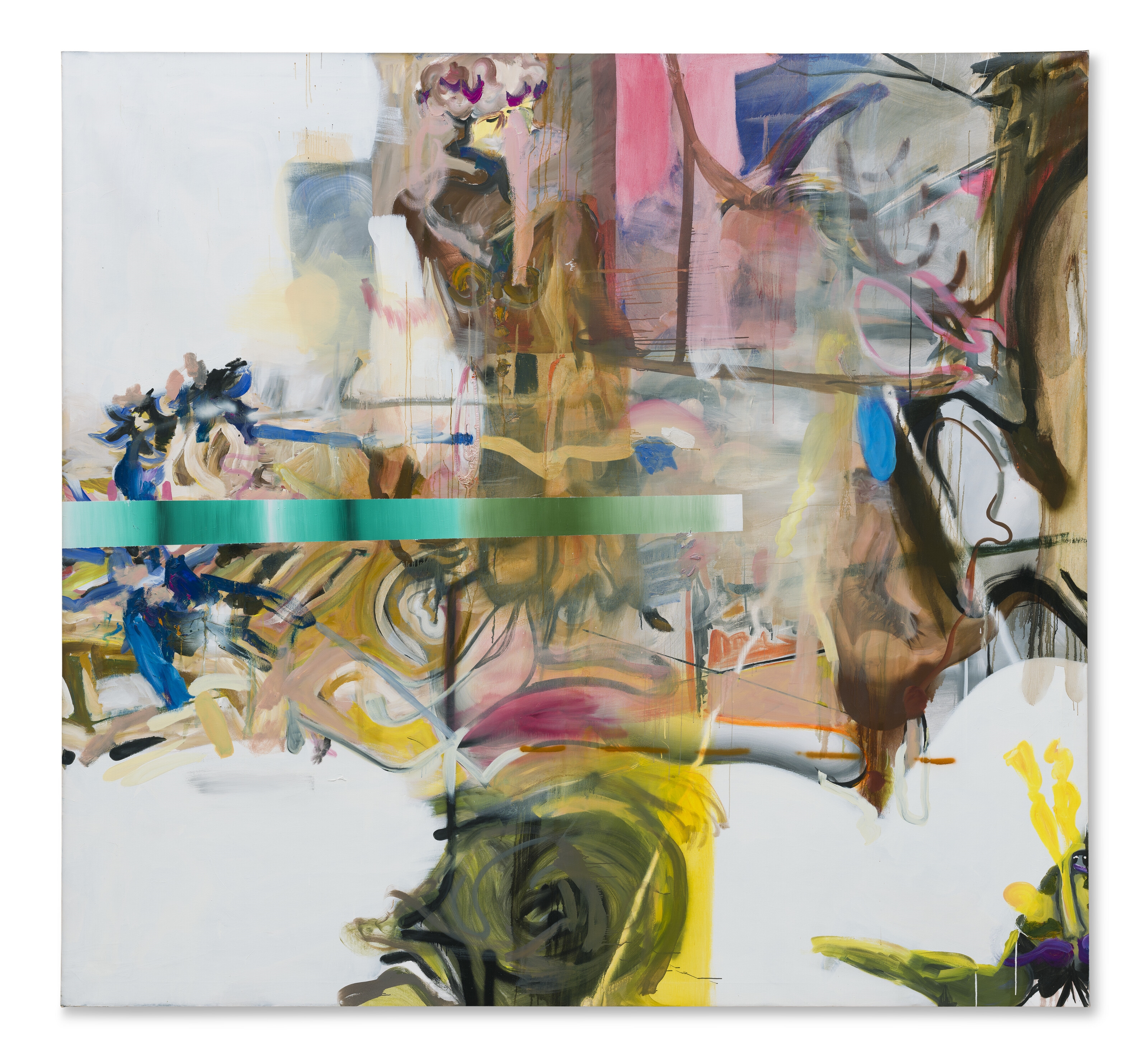 Artwork by Albert Oehlen, Understanding, Made of oil on canvas