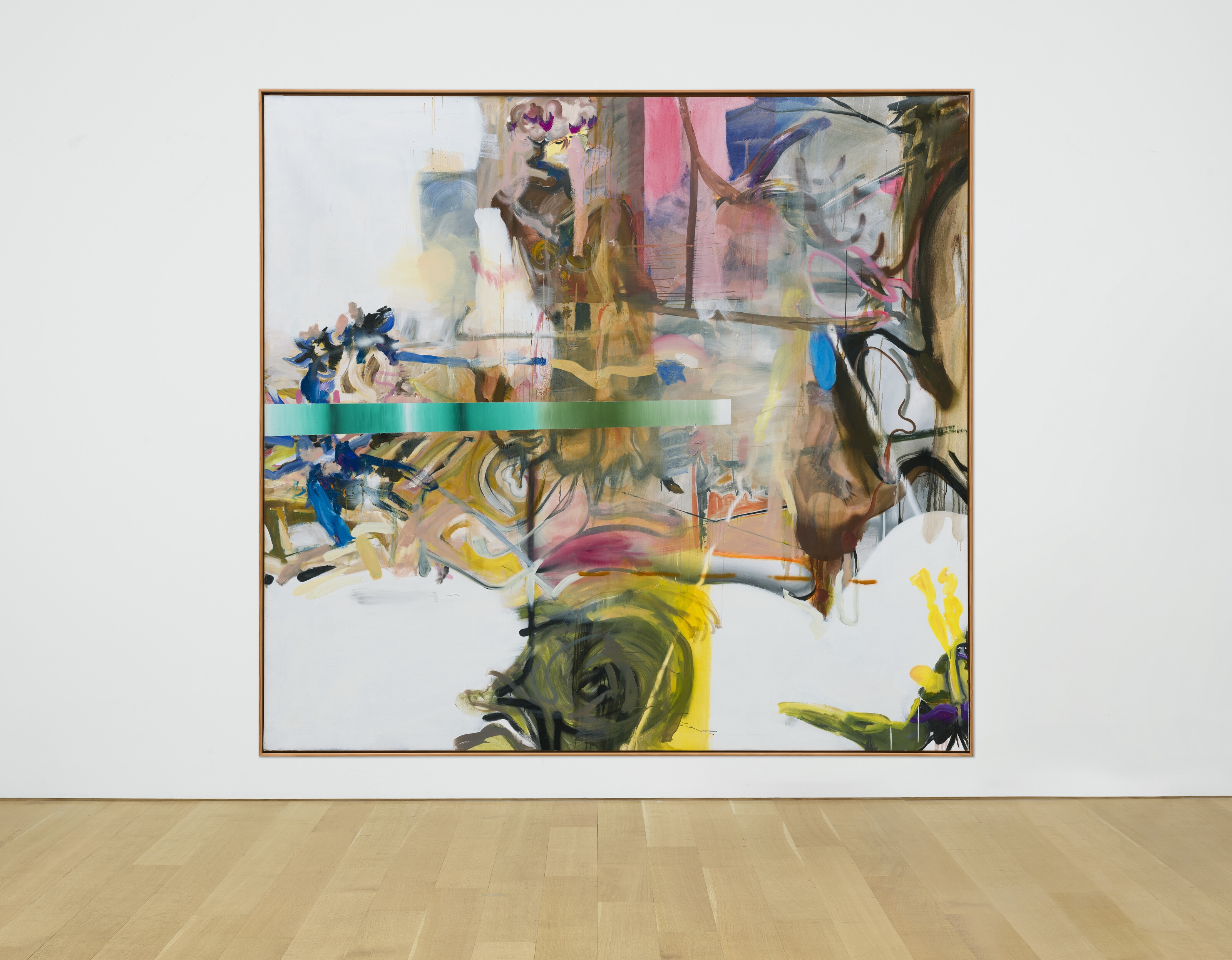 Artwork by Albert Oehlen, Understanding, Made of oil on canvas