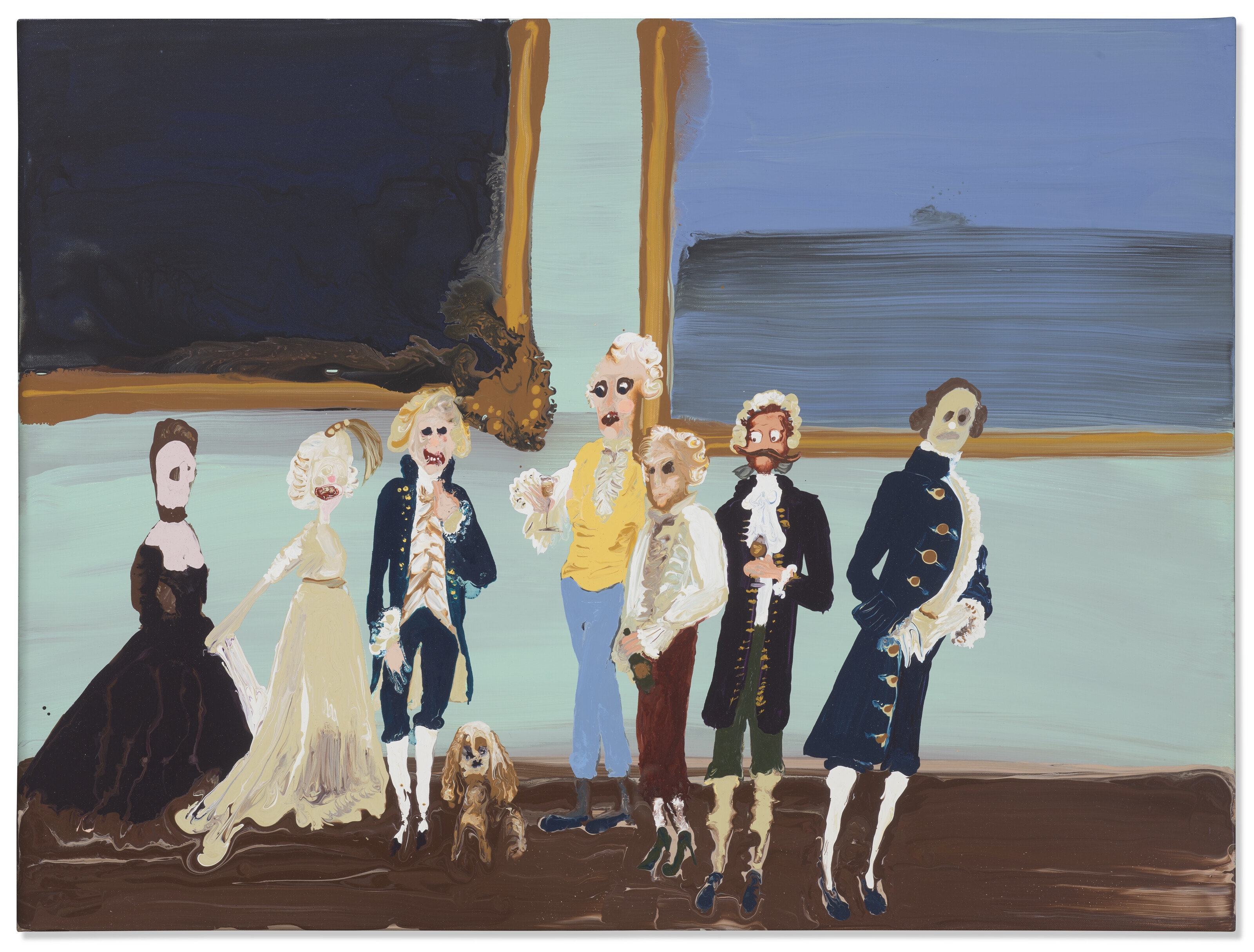 Artwork by Genieve Figgis, A Social Portrait, Made of acrylic on canvas